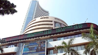 Bombay Stock Exchange building at Dalal Street, Mumbai